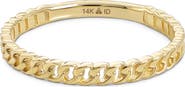 DEVATA Cuban Link Ring in 14K Gold