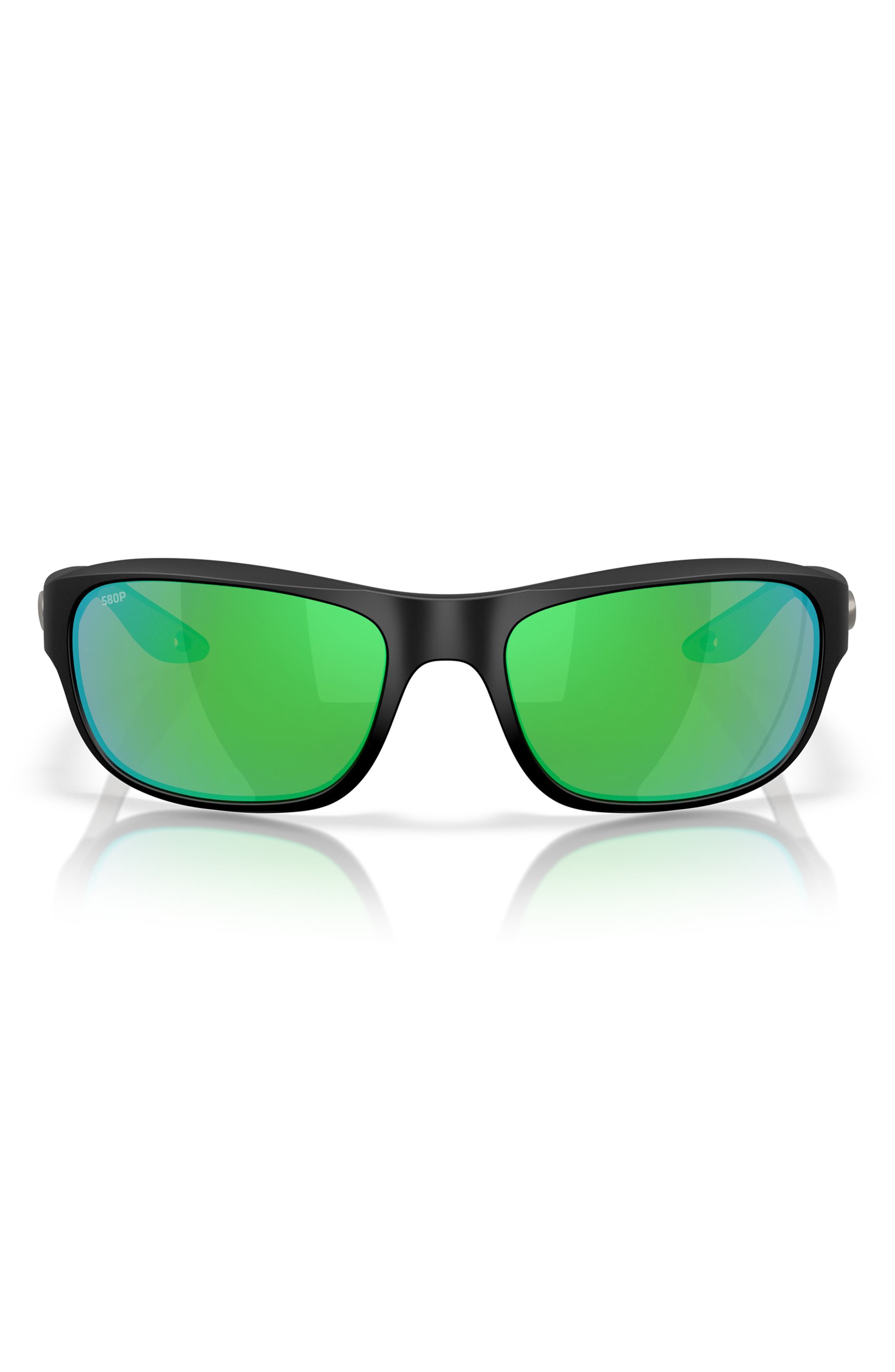 MATTE BLACK/ GREEN MIRROR 580P