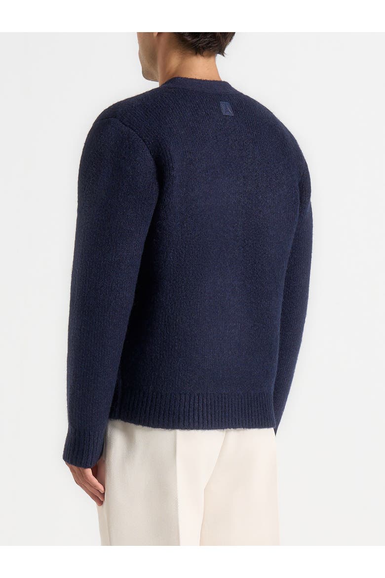 Wool Knit Cardigan, Alternate, color, Navy