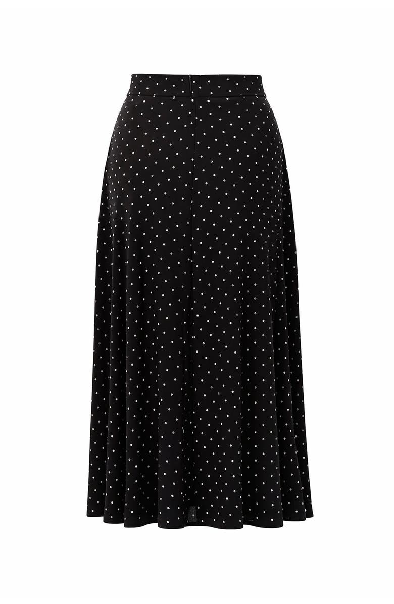 Exquise Stone Knit Midi Skirt, Alternate, color, Black