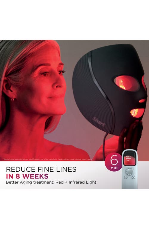 Shark Cryoglow Under-eye Cooling + Led Anti-aging Skin Clearing Face Mask In No Color