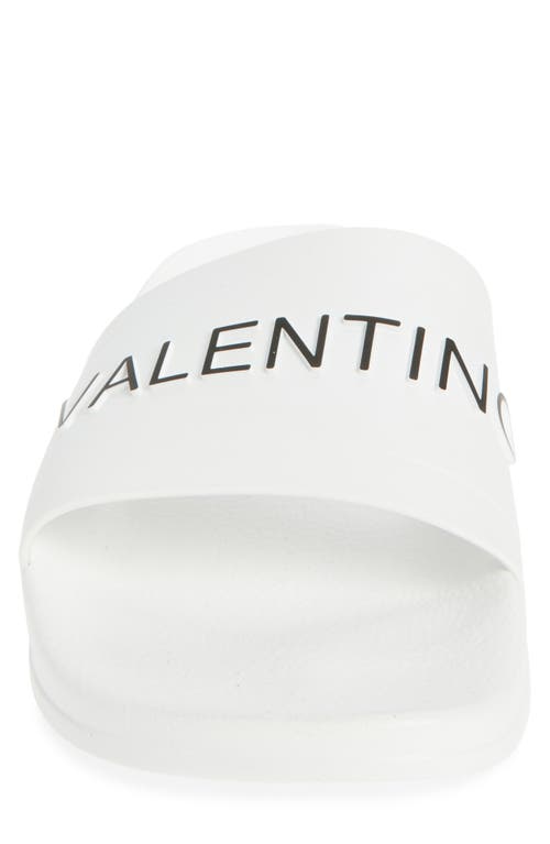 Valentino By Mario Valentino Giano Slide Sandal In White