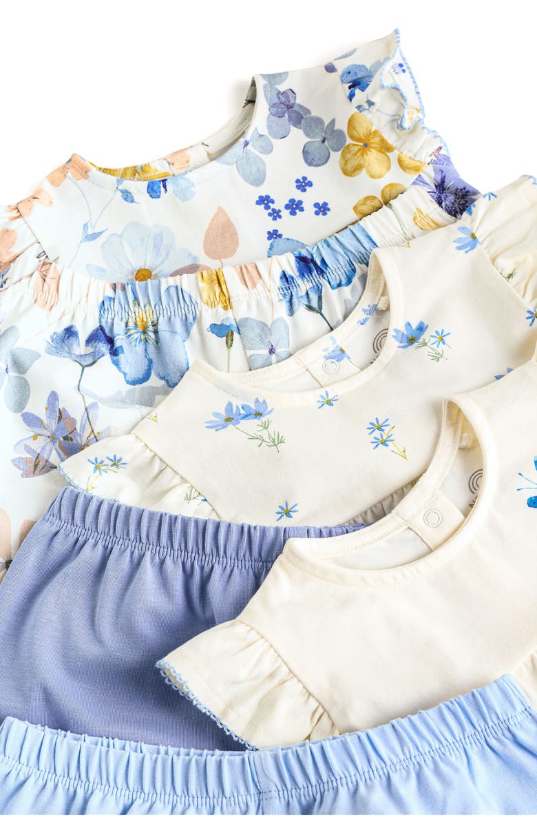 NEXT 6-Pack Assorted Top & Shorts Set, Alternate, color, Blue Multi