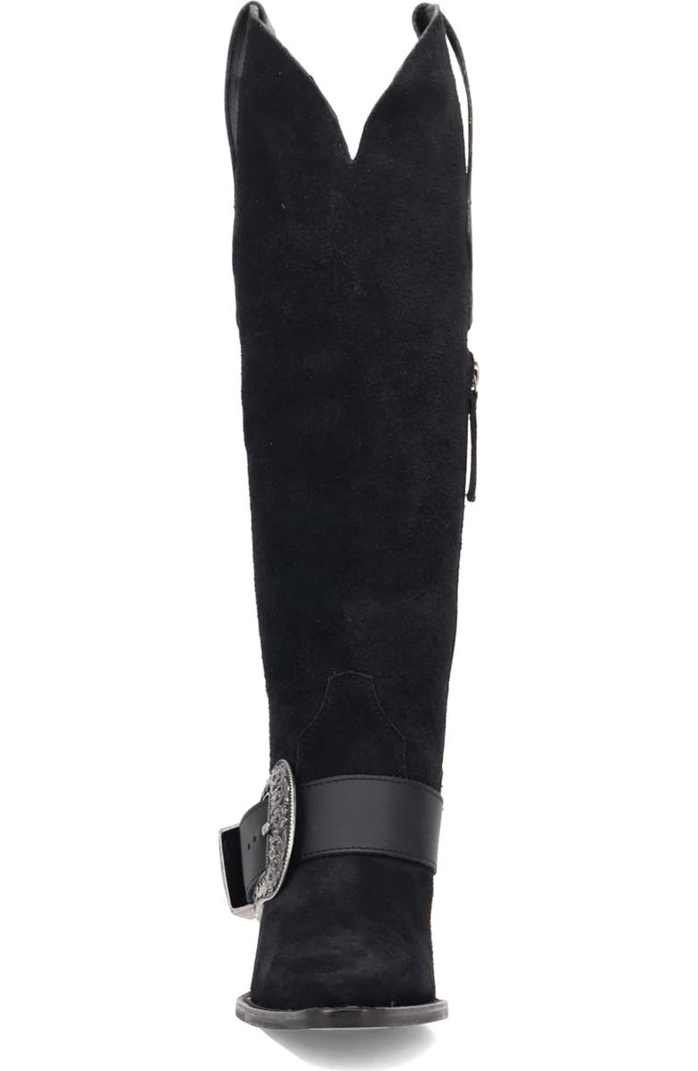Dingo Yeehottie Over the Knee Western Boot, Alternate, color, Black