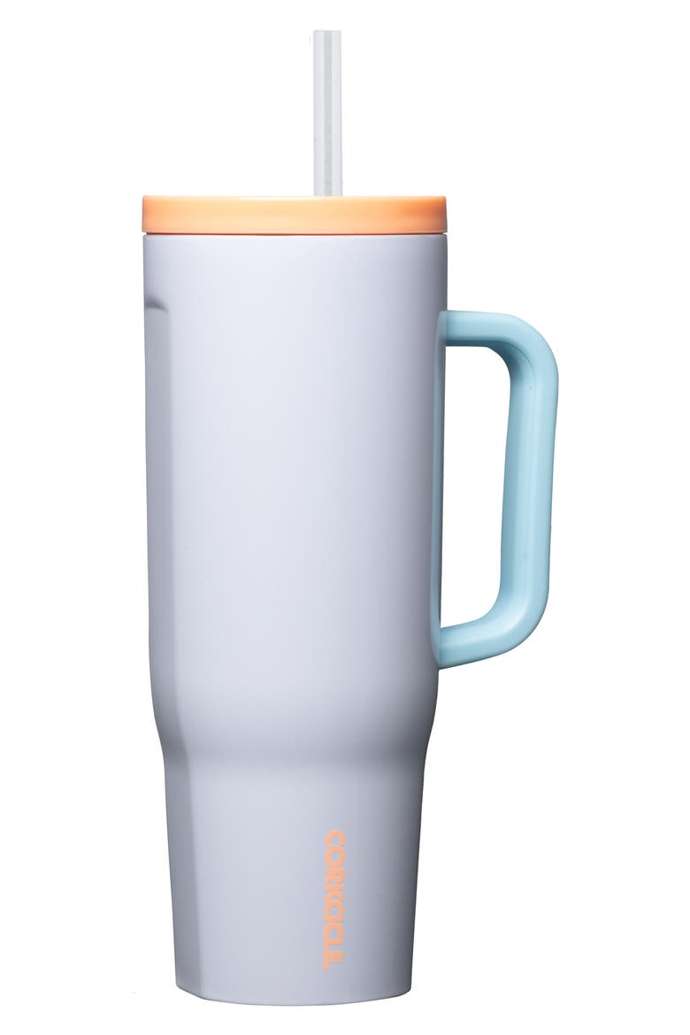 Cruiser 40-Ounce Insulated Tumbler with Handle, Alternate, color, ROLLERSKATE DATE
