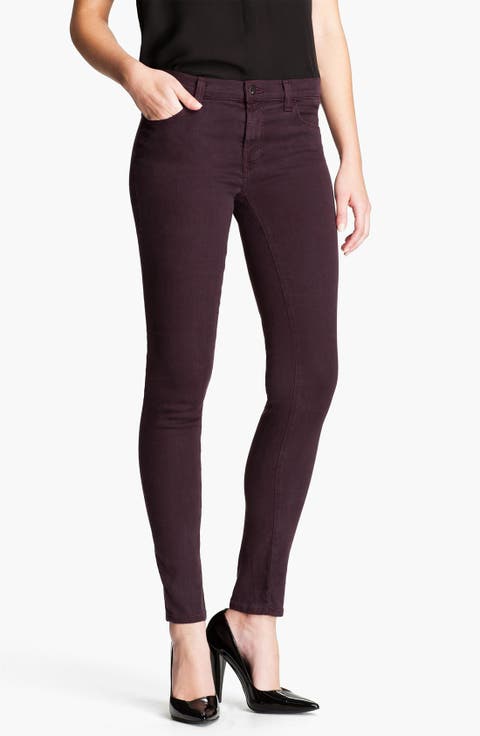 Overdyed Skinny Leg Jeans