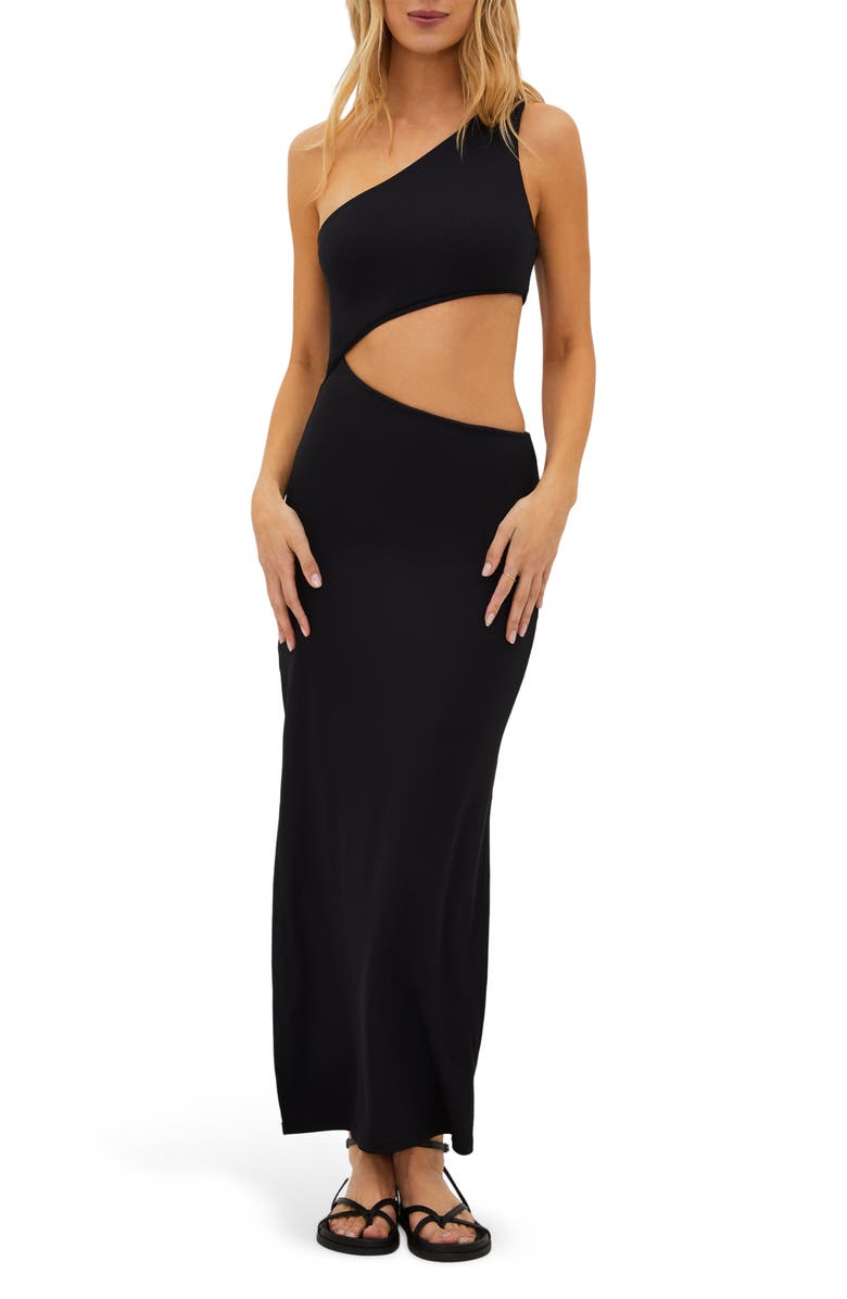 Beach Riot Genevieve Cutout Cover-Up Dress, Main, color, 