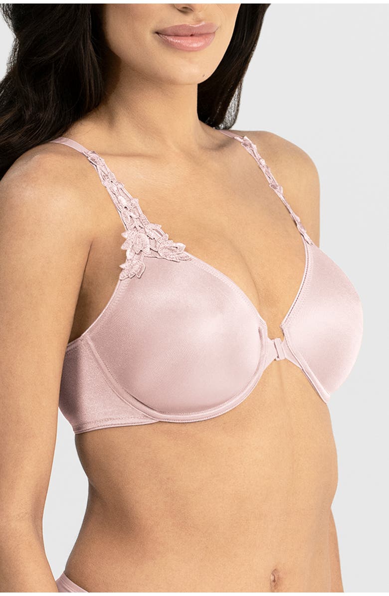 Dominique Intimates Meryl Front Closure Minimizer Racerback Bra, Alternate, color, Pink