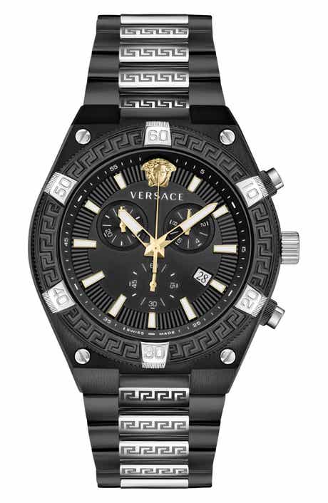 Versace V-Sporty Greca Two-Tone Bracelet Watch, 46mm