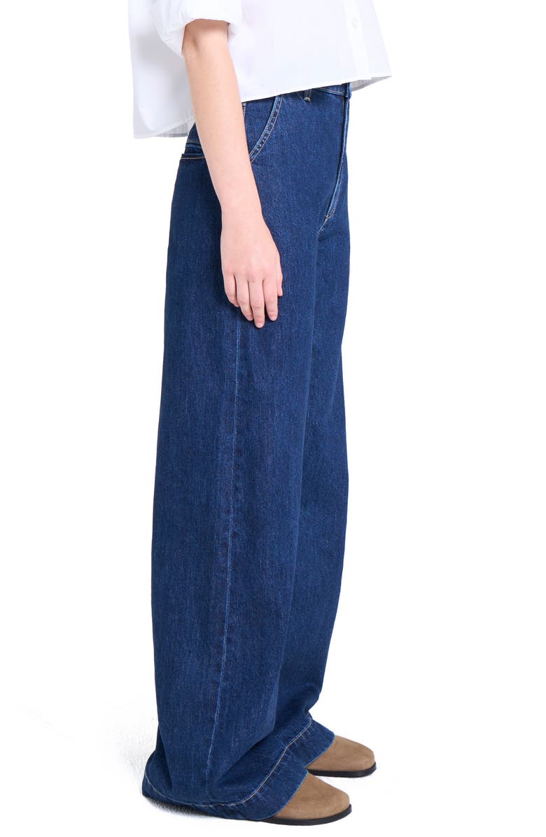 TWP McDougal Wide Leg Jeans, Alternate, color, Dark Stone