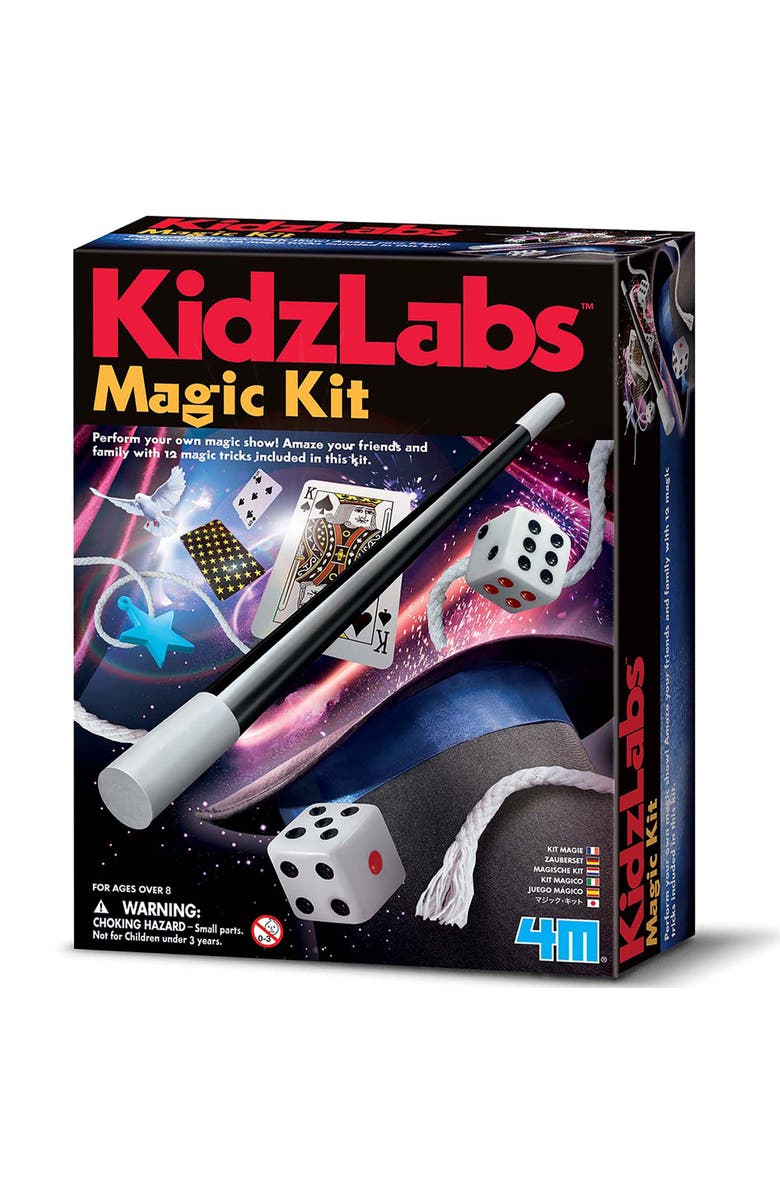 4M Kidzlabs Magic Kit Learn 12 Magic Tricks, Sleight Of Hand Set, Main, color, Multicolored