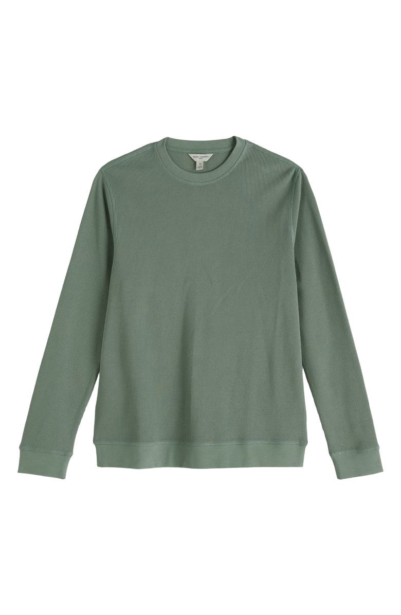 Seasalt Cornwall Jackline Waffle Knit Organic Cotton Top, Main, color, Dusky Green