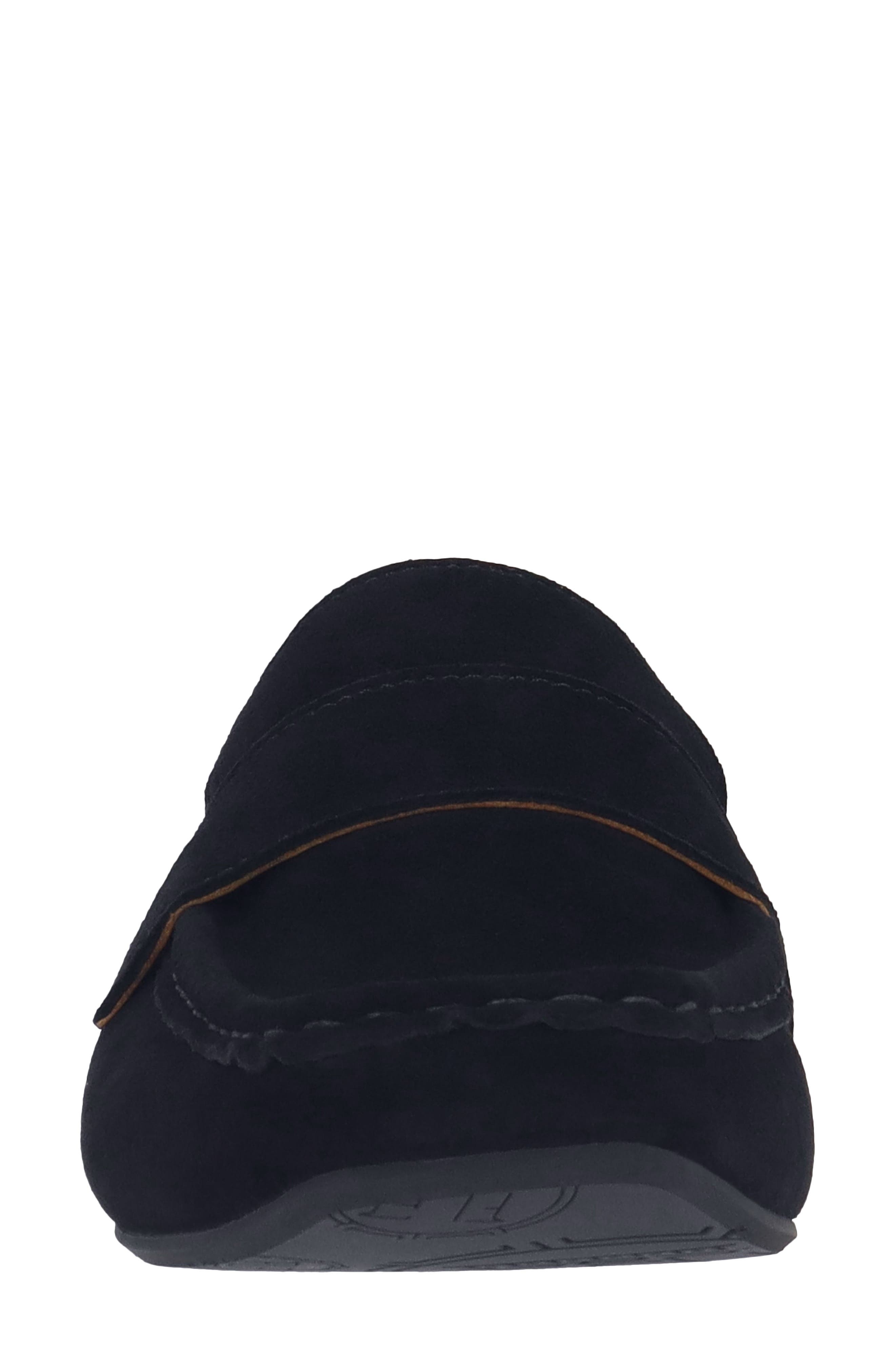 Tynessa Flat Mule, Alternate, color, BLACK