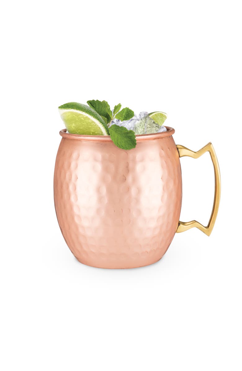TWINE Hammered Moscow Mule Mug in Copper, Main, color, Copper