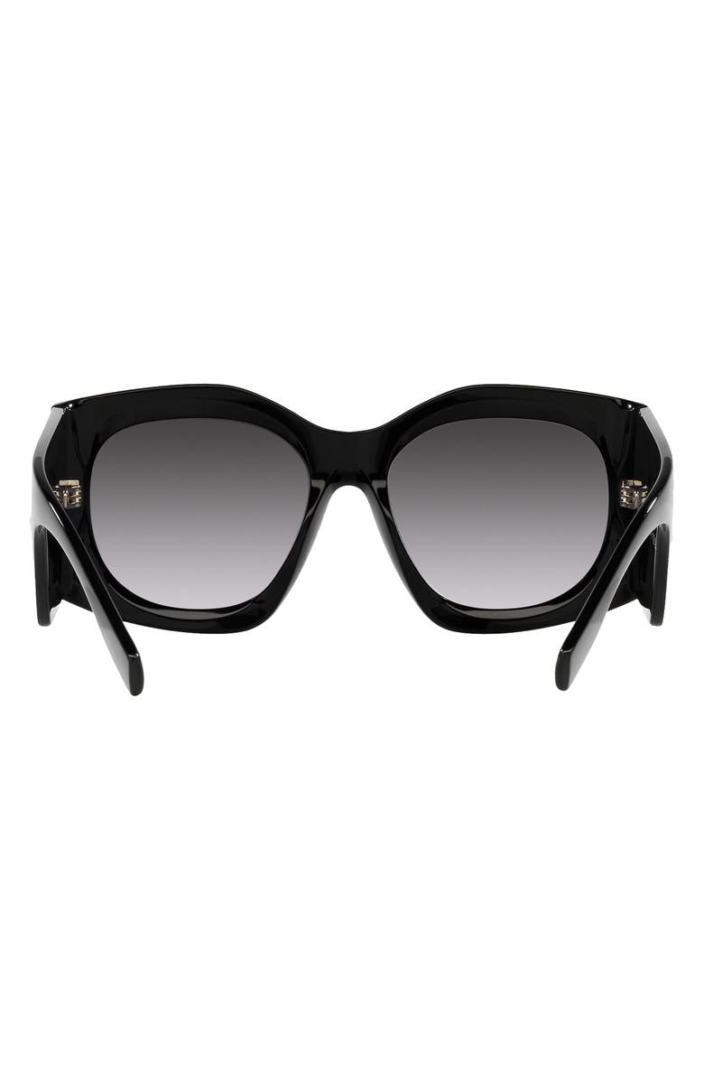 Burberry Joni 55mm Gradient Square Sunglasses, Alternate, color, Black