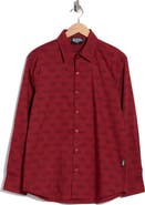 Von Dutch Logo Print Button-Up Shirt