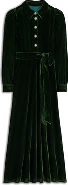Boden Vivienne Velvet Midi Dress