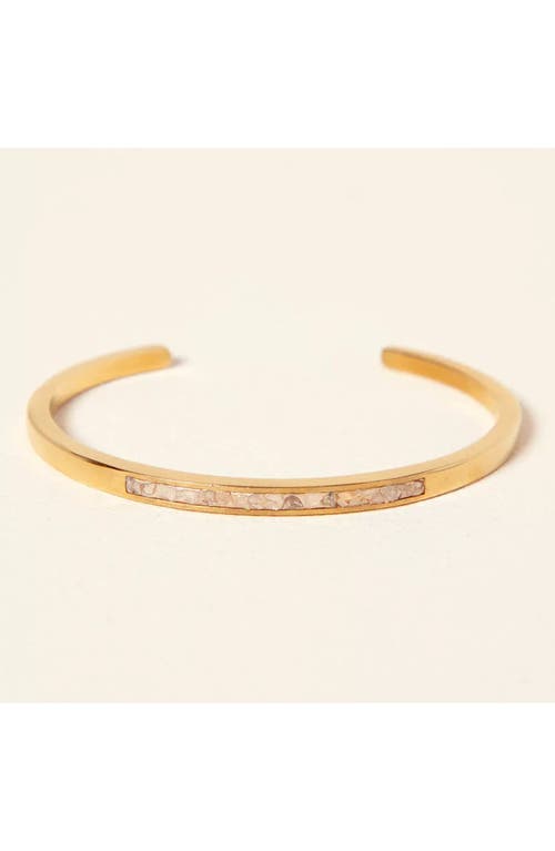Sliced Raw Diamond Bracelet by Shana Gulati in Gold With Diamonds  product