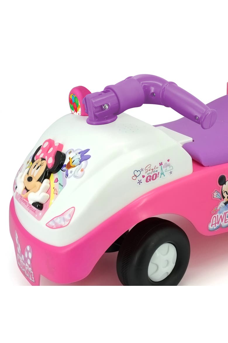 Disney Minnie Foldable Handle Rideon W/ Interactive Dashboard & Sounds, Alternate, color, Multicolored
