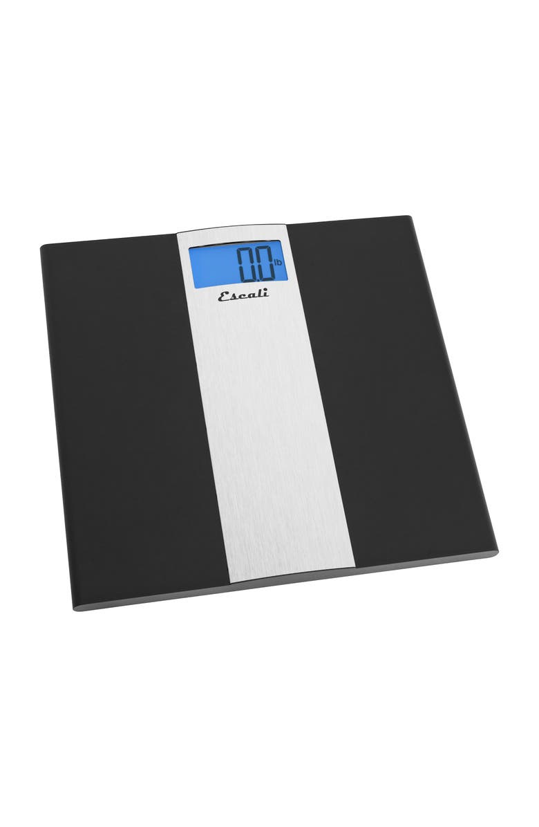ESCALI Ultra Slim Bathroom Scale, Alternate, color, Black/Stainless Steel