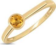Bony Levy 14K Gold Citrine Stackable Ring (Online Trunk Show)