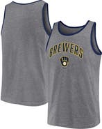 FANATICS Men's Fanatics Branded  Heather Gray Milwaukee Brewers Primary Tank Top