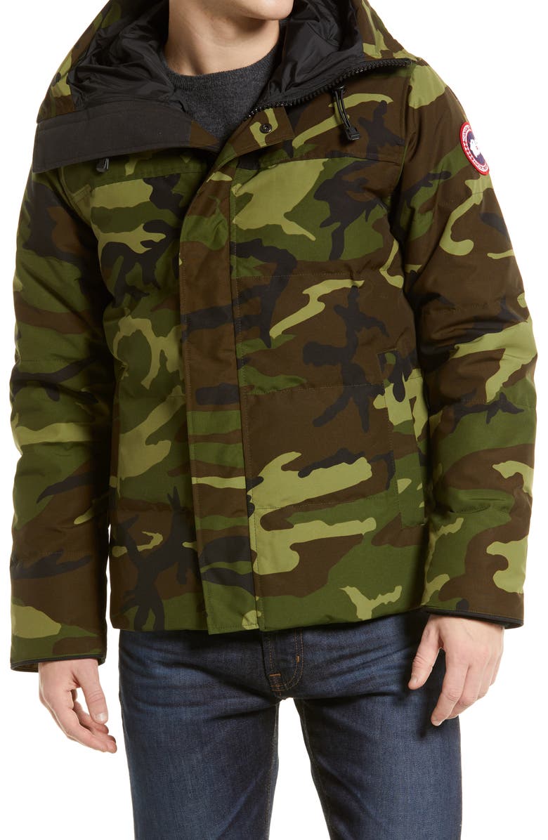 Canada Goose Macmillan Camo Water Resistant Down Parka, Alternate, color,