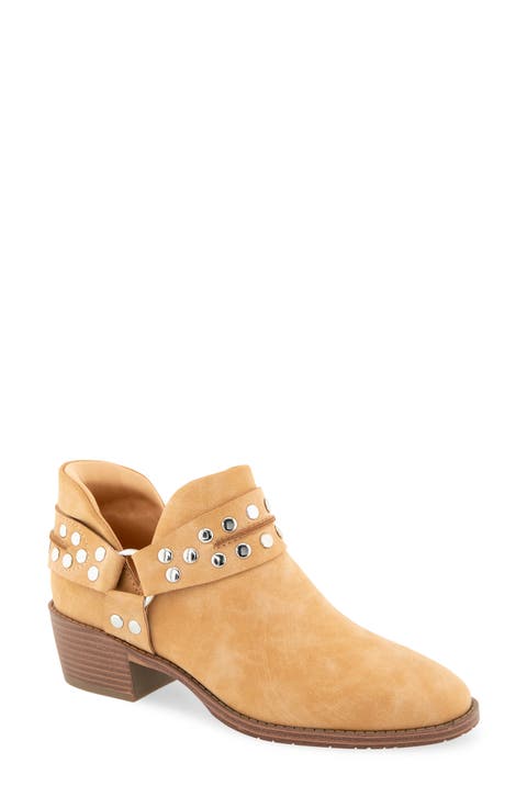 Sharp Faux Leather Bootie
