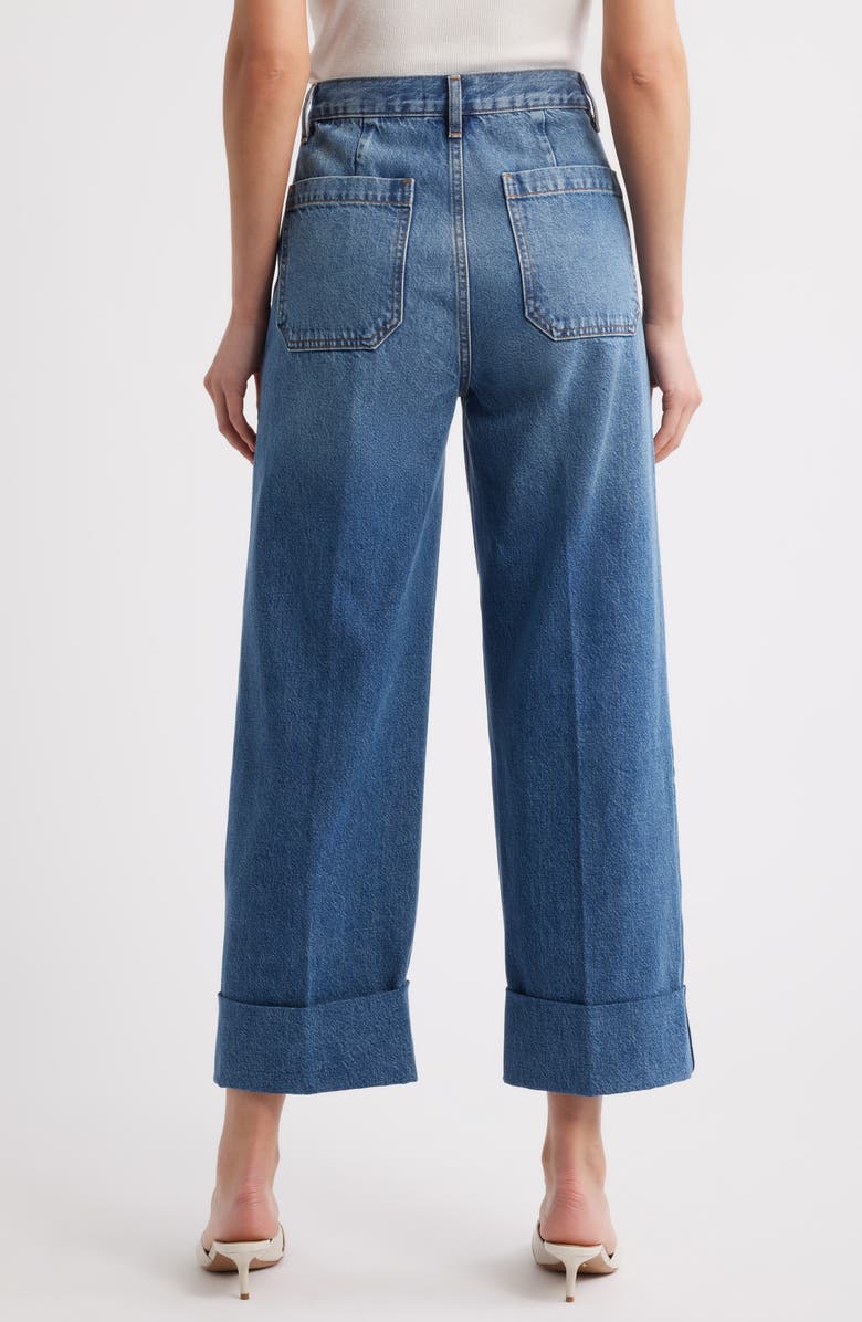 FRAME The Utility Cuff Wide Leg Jeans, Alternate, color, 