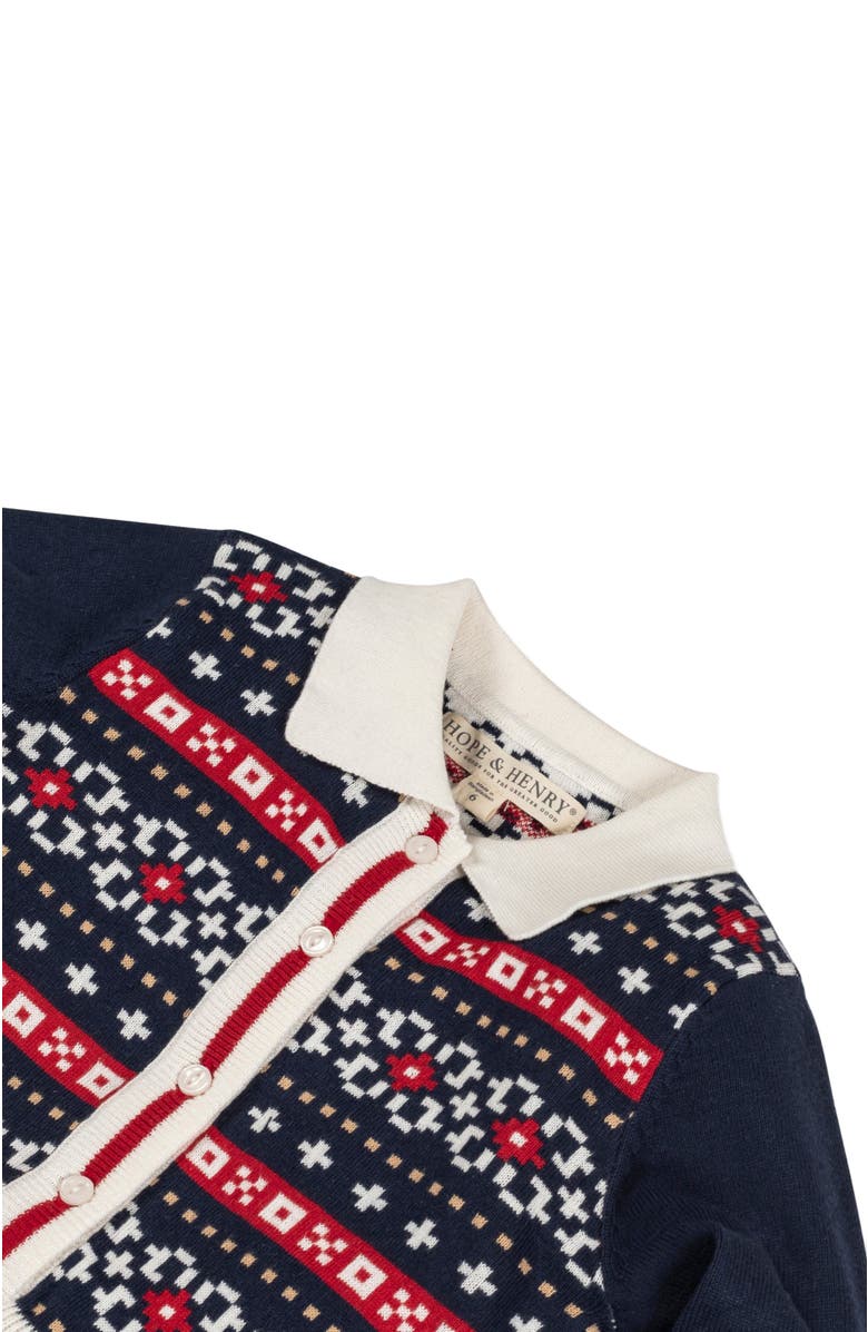 Hope & Henry Girls' Organic Nordic Sweater Dress, Kids, Alternate, color,