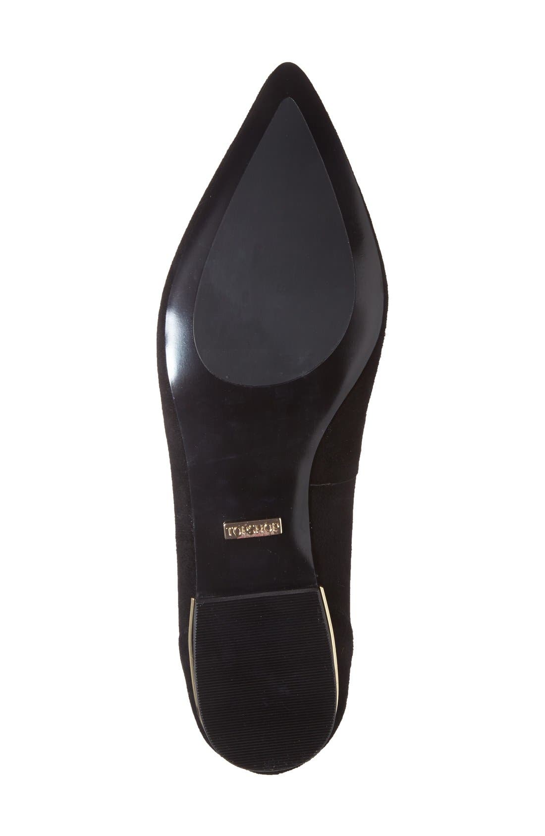 'Kindred' Pointy Toe Loafer, Alternate, color, BLACK