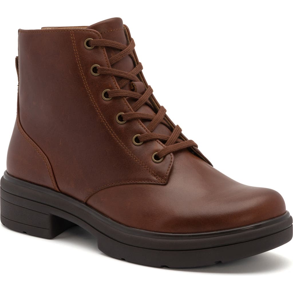 Abeo Vista Lace Boot In Dark Tan - Regular