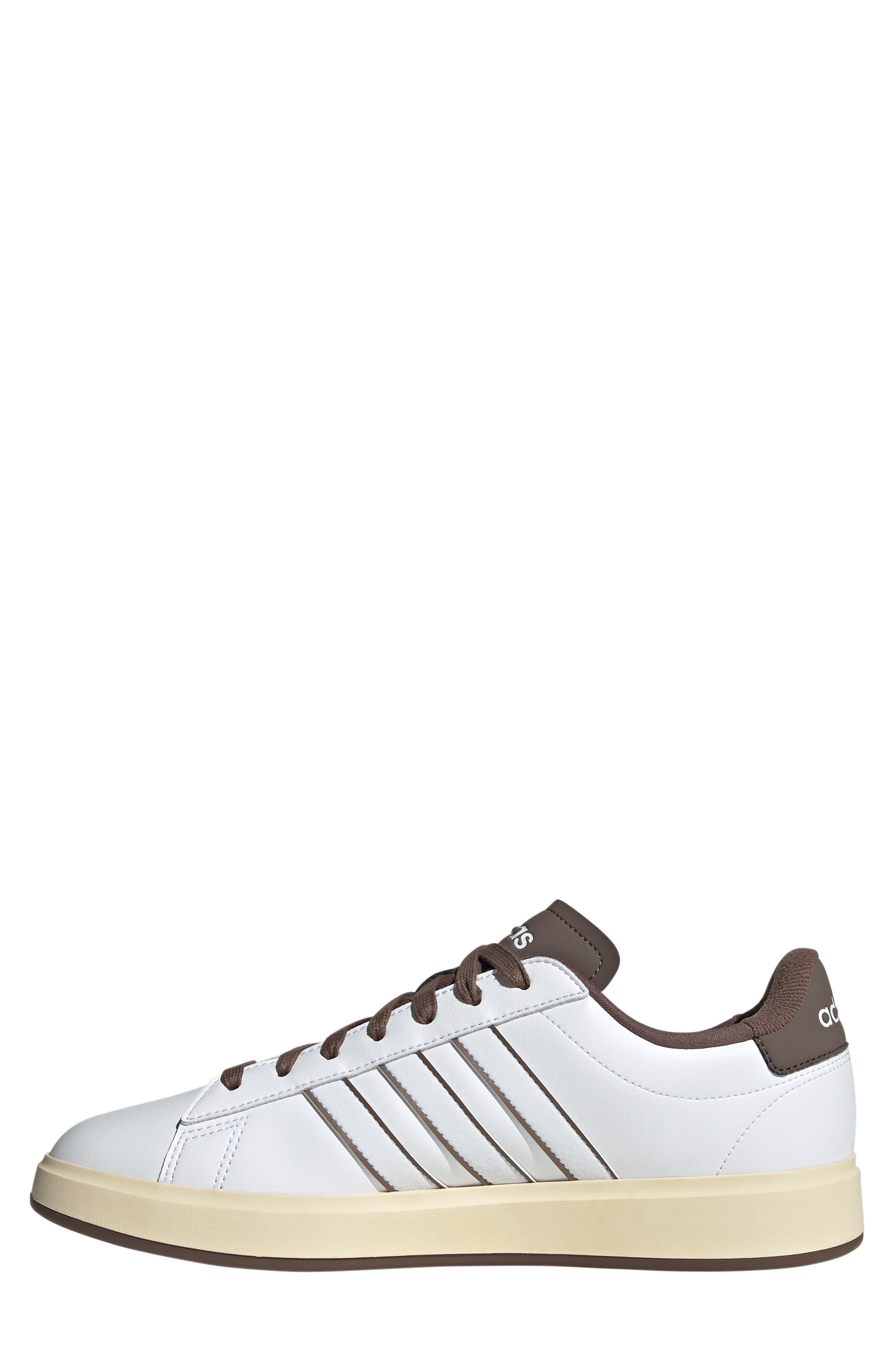 adidas Grand Court 2.0 Sneaker, Alternate, color, White/ White/ Earth Strata