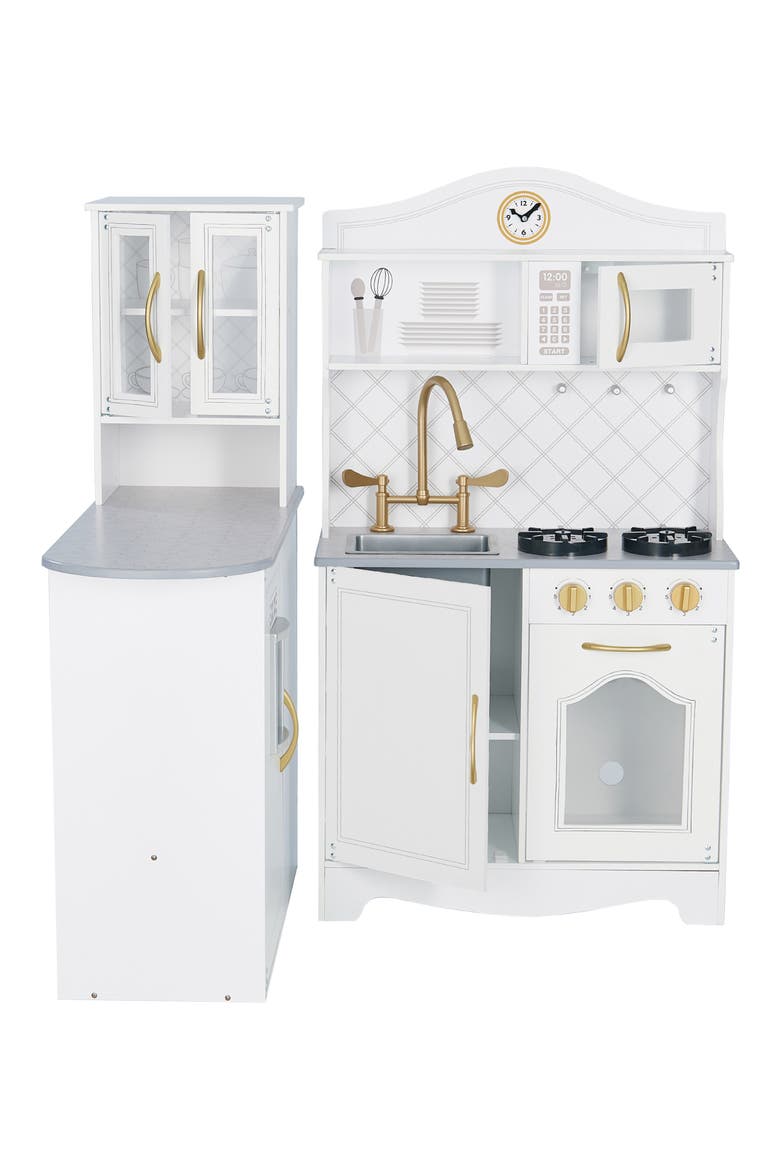 Little Chef Upper East Retro Kitchen Playset, Alternate, color, WHITE / GOLD