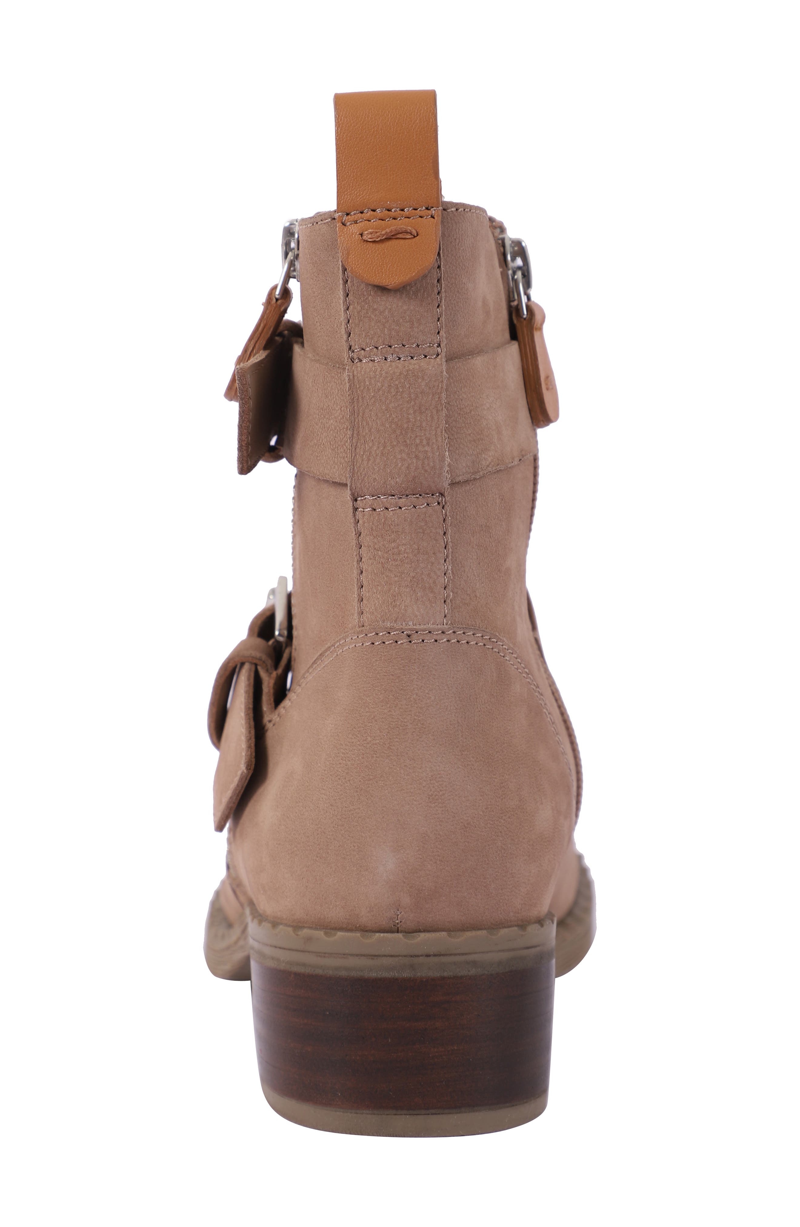 Gentle Souls Brena Moto Boot, Alternate, color, Mushroom Nubuck