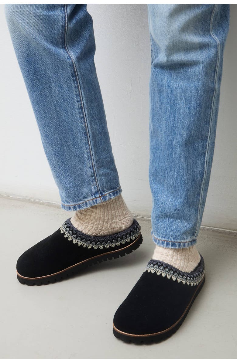 The Sak Bolinas Everyday Clog, Alternate, color, Black Shearling
