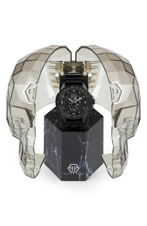 Philipp Plein Sport The $kull Silicone Strap Watch, 44mm