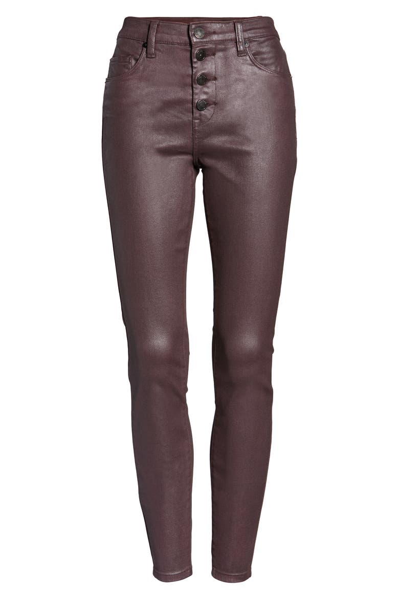 The Great Jones Coated Skinny Jeans, Alternate, color, AMSTERDAM