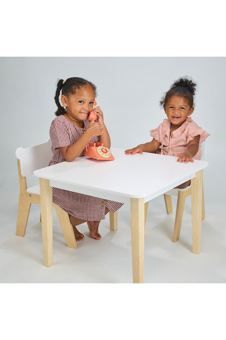 Kid's Table and Chair Set, Alternate, color, White