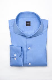 BRISK Twill Pima Cotton Collared Shirt