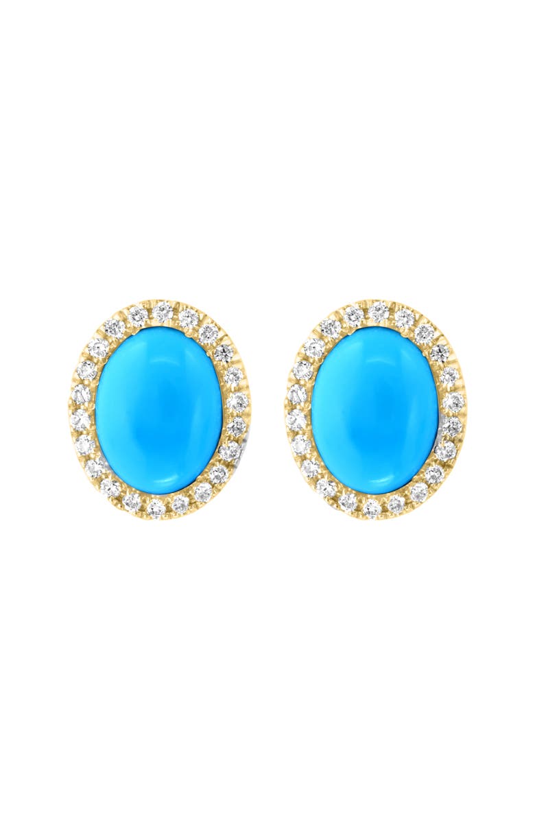 EFFY Turquoise & Diamond Earrings, Alternate, color, Blue