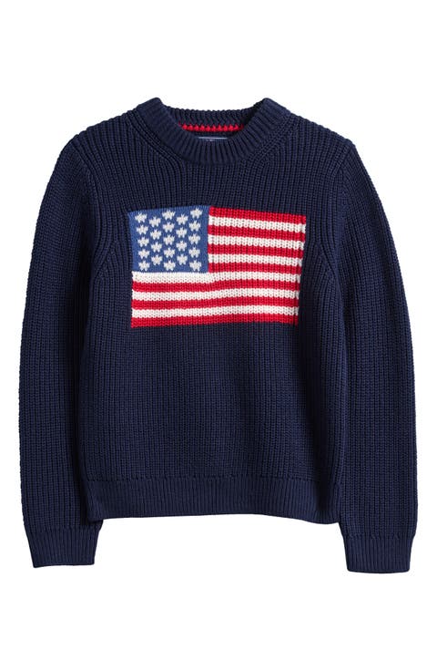 Kids' American Flag Cotton Sweater (Toddler, Little Kid & Big Kid)