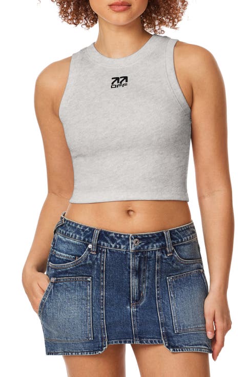 Graphic Rib Crop Tank