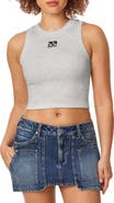 L/AB OFF-WHITE Graphic Rib Crop Tank