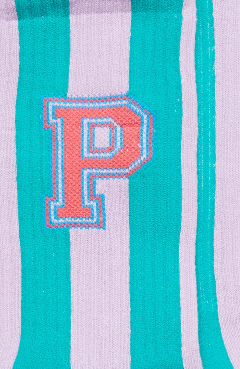 PEA N OLIVE P Varsity Crew Socks, Alternate, color, 