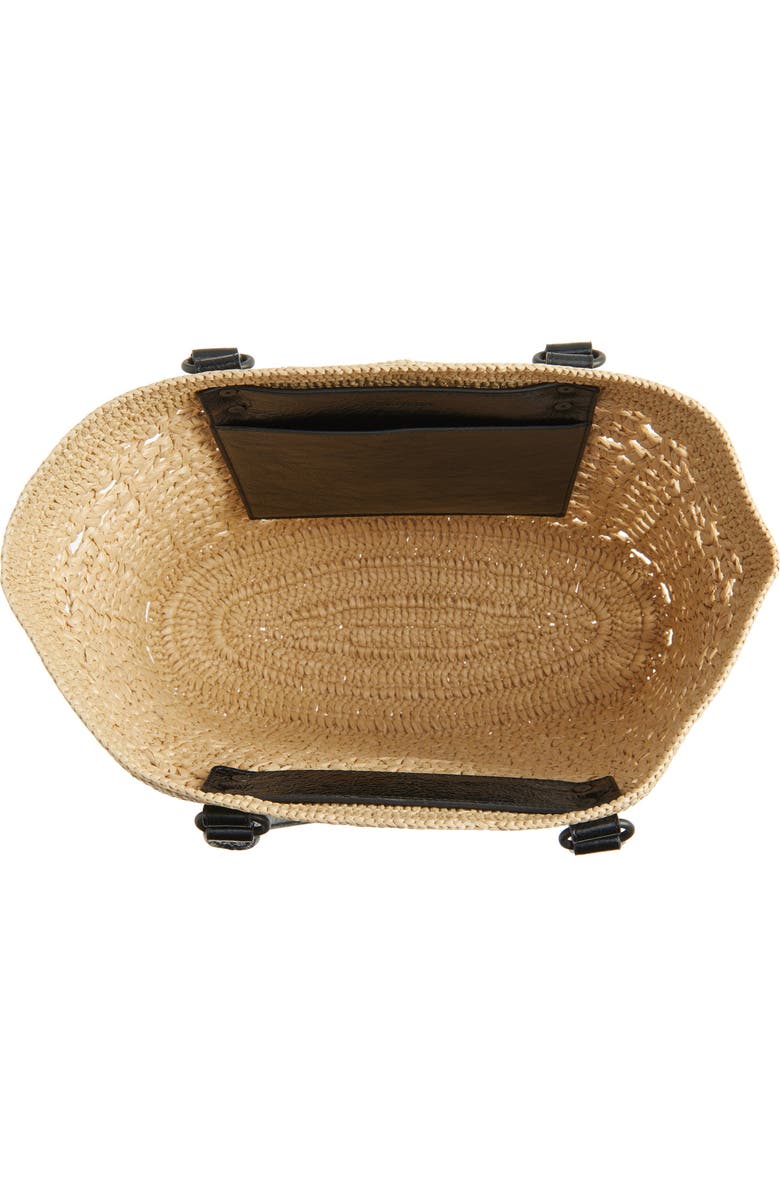 Balenciaga Medium Le City Basket Shoulder Bag, Alternate, color, Natural/ Black