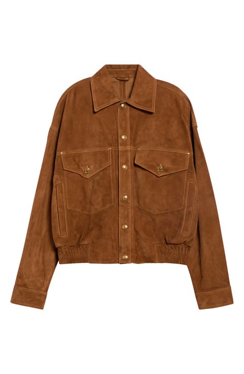 Suede Blouson Leather Jacket