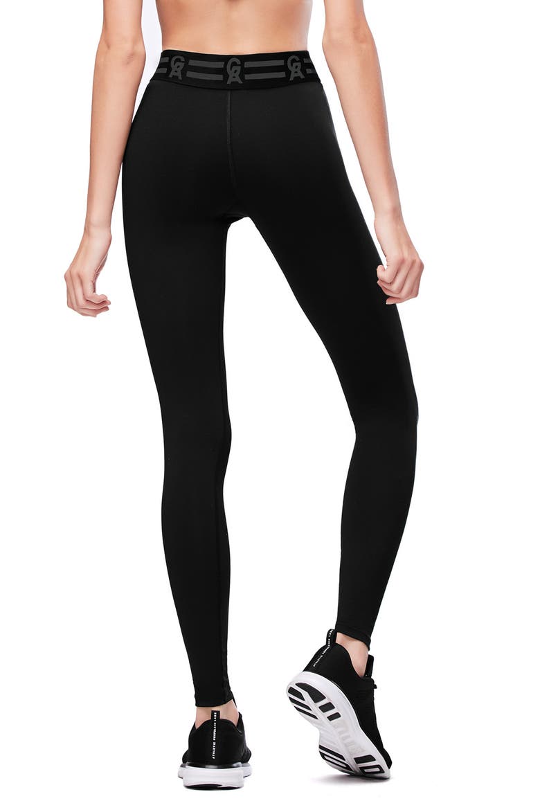 Icon High Waist Leggings, Alternate, color, BLACK001