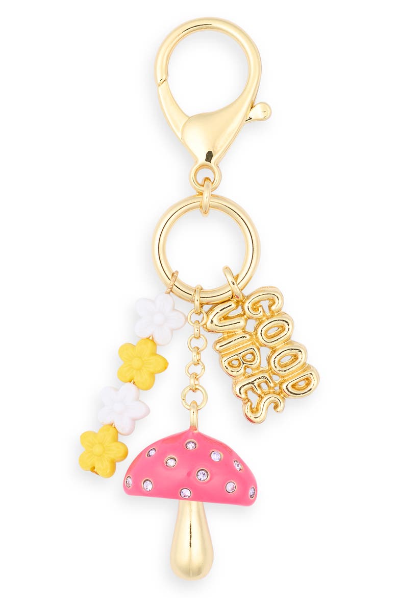 Mushroom Bag Charm, Main, color, MULTI