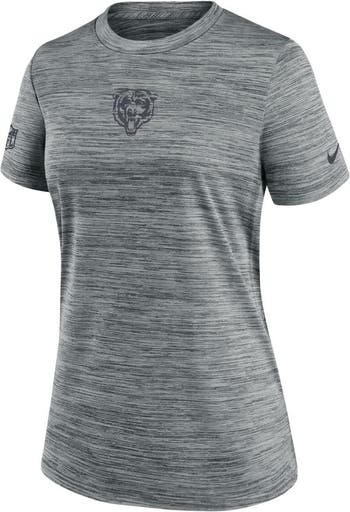 売れ筋商品|||ナイキ Tシャツ トップス レディース Men's Gray Chicago Bears Yardline Velocity Performance T-shirt Gray Men's Nike Gray Chicago Bears Yardline Velocity Performance
